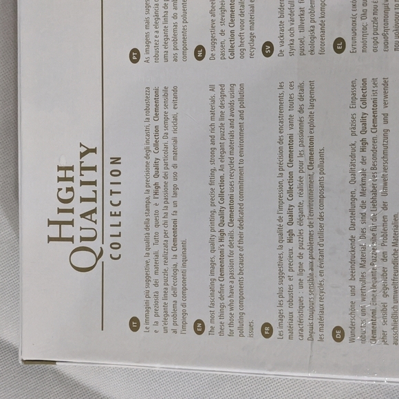 Clementoni High Quality Collection Paris, Eiffel Tower 1000Pc Jigsaw Puzzle - Picture 3 of 4